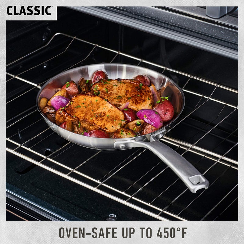 Calphalon Classic Stainless Steel Sauce Pan, 3.5-Quart, Impact-Bonded Aluminum Base, Stay-Cool Handles - Image 5
